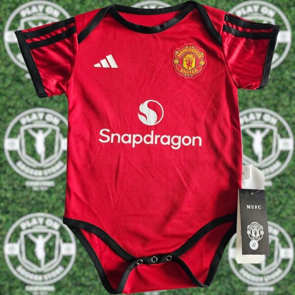 Baby Manchester United 25/26 Home Bodysuit - Picture 1 of 3